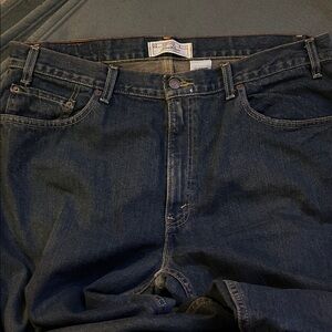 Signature by Levi Strauss Men's Relaxed Jeans - Washed Denim. 38x32